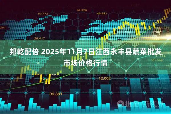 邦乾配倍 2025年11月7日江西永丰县蔬菜批发市场价格行情
